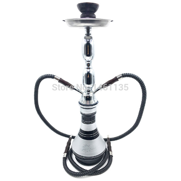 Frosted Double Hose Hookah Set