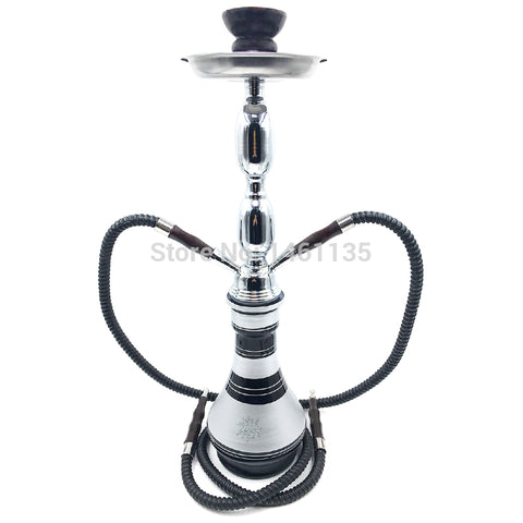 Frosted Double Hose Hookah Set