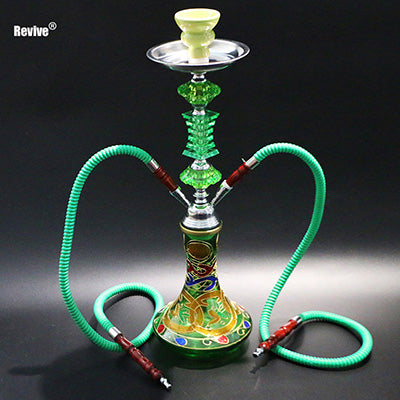 Double Hose Ceramic Hookah Set