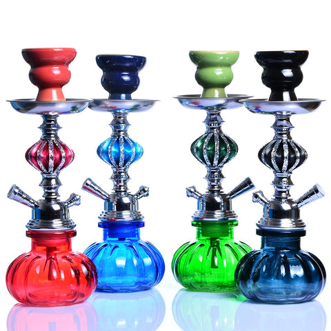 Glass Hookah Set With Ceramic Bowl