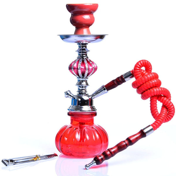Glass Hookah Set With Ceramic Bowl