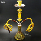 Double Hose Ceramic Hookah Set