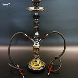 Double Hose Ceramic Hookah Set